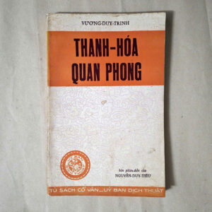THANH HÓA QUAN PHONG - VƯƠNG DUY TRINH (Sách Xưa)