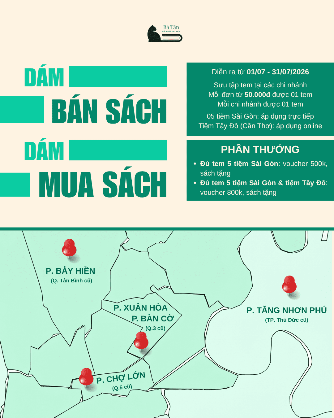 Mừng sinh nhật Bá Tân Sách: Một thập kỷ hoan ca bán sách 3 Dam ban sach