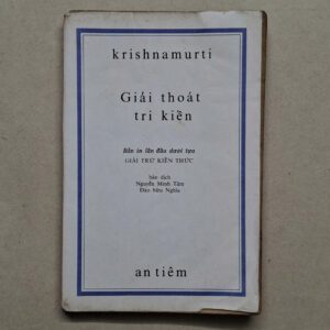 Giải thoát tri kiến - Krishnamurti (sách xưa)