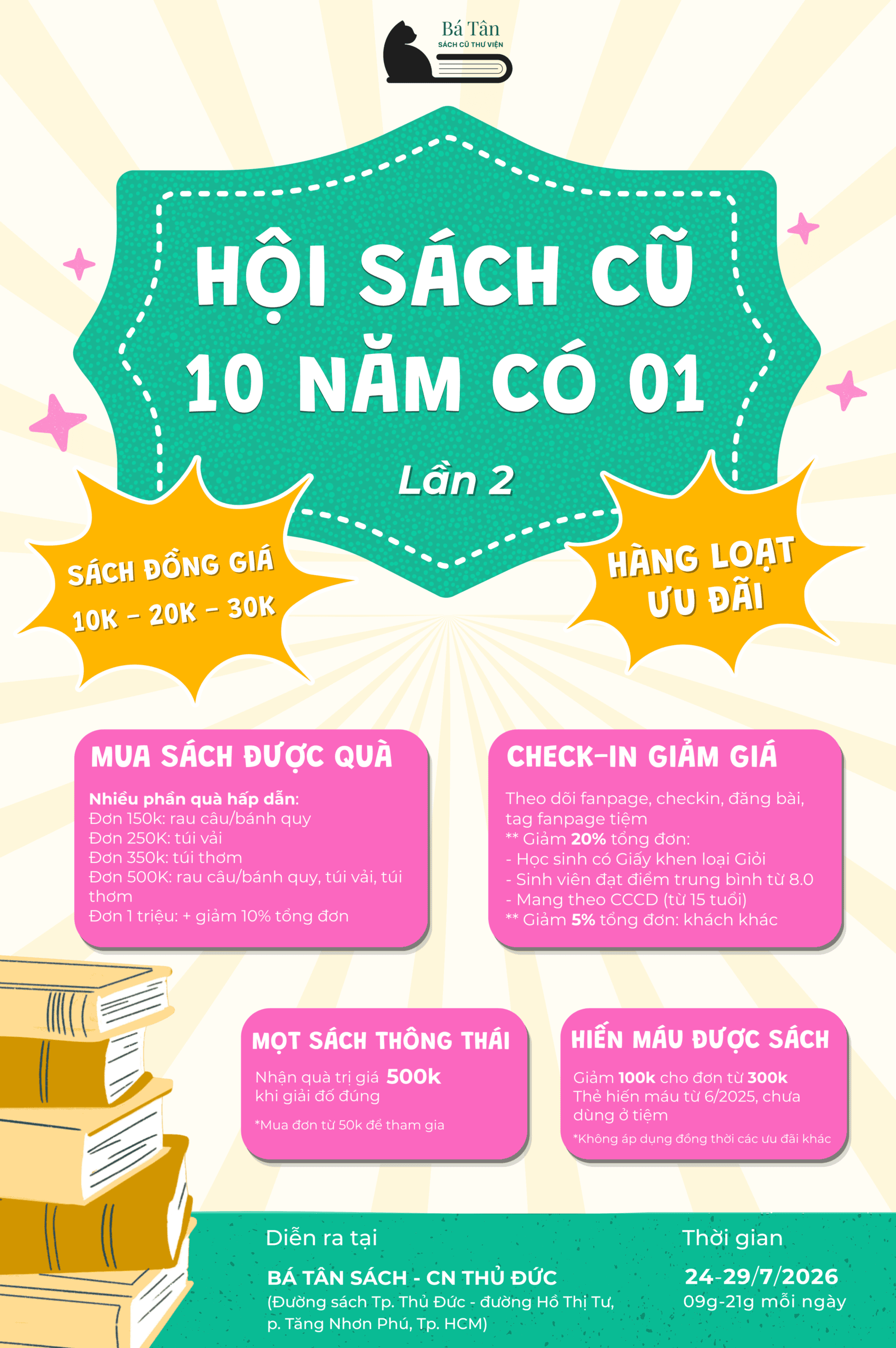 Mừng sinh nhật Bá Tân Sách: Một thập kỷ hoan ca bán sách 4 Sach doc toi 2 scaled