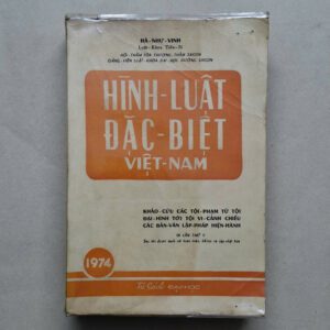 Hình Luật Đặc Biệt Việt Nam - Hà Như Vinh (sách xưa)